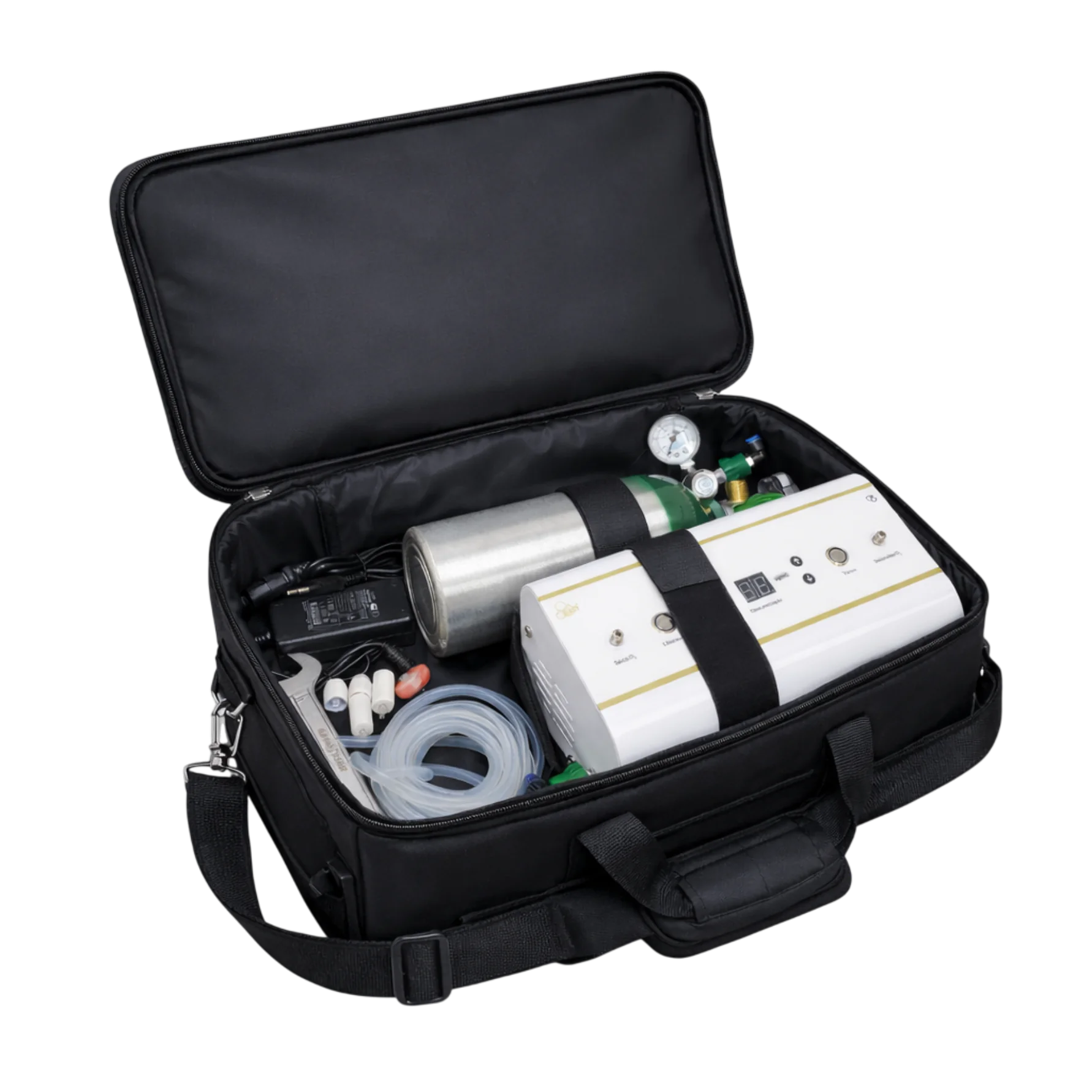 Kit EASY organizado na bolsa de transporte
